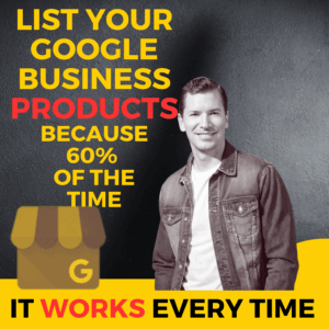 SEO LOCAL SEO, Neil Colvin standing in front of the Google Business logo.